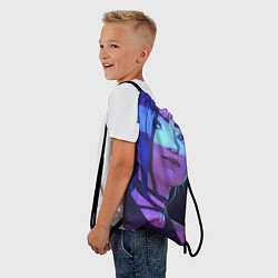 Рюкзак-мешок Jinx в неоне, цвет: 3D-принт — фото 2