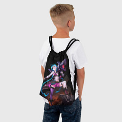 Рюкзак-мешок Джинкс на горе, цвет: 3D-принт — фото 2