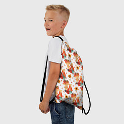 Рюкзак-мешок Рыжие лисички, цвет: 3D-принт — фото 2