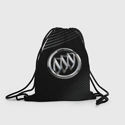 Рюкзак-мешок Buick Black wave background, цвет: 3D-принт