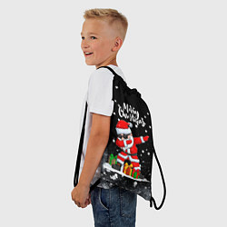 Рюкзак-мешок Santa Dabbing с подарками, цвет: 3D-принт — фото 2