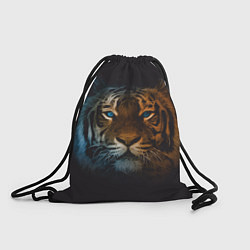 Рюкзак-мешок Тигр с голубыми глазами, цвет: 3D-принт