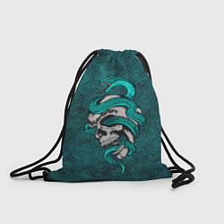 Рюкзак-мешок SKULL & SNAKE, цвет: 3D-принт
