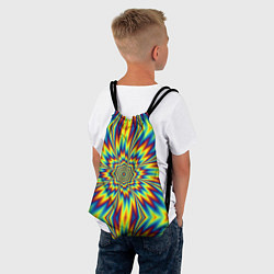 Рюкзак-мешок Пульсирующий Огненный Цветок, цвет: 3D-принт — фото 2
