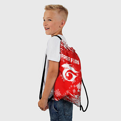 Рюкзак-мешок Free Fire - Новогодний, цвет: 3D-принт — фото 2