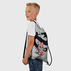 Рюкзак-мешок Кот рыцарь, цвет: 3D-принт — фото 2
