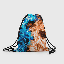 Рюкзак-мешок Огненное пламя, цвет: 3D-принт