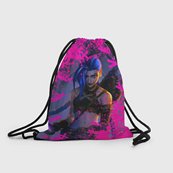 Рюкзак-мешок Jinx v2 Arcane LoL, цвет: 3D-принт