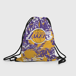 Мешок для обуви LAKERS ФИРМЕННЫЕ ЦВЕТА БРЫЗГИ КРАСОК LA