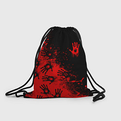 Рюкзак-мешок Death Stranding Отпечаток рук паттерн, цвет: 3D-принт