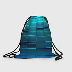 Рюкзак-мешок 3D квадраты неоновые, цвет: 3D-принт