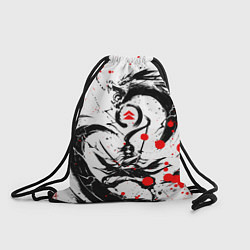 Рюкзак-мешок GHOST OF TSUSHIMA ДРАКОН НА СПИНЕ, цвет: 3D-принт