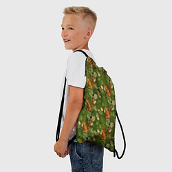Рюкзак-мешок Девушка с тигром Джунгли, цвет: 3D-принт — фото 2