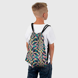 Рюкзак-мешок Абстрактные полоски, цвет: 3D-принт — фото 2