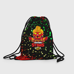 Рюкзак-мешок BRAWL STARS EVIL GENE горящий огонь, цвет: 3D-принт