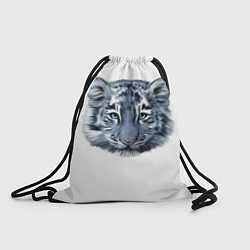 Рюкзак-мешок Взгляд белого тигра, цвет: 3D-принт