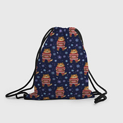 Рюкзак-мешок Тигры в свитере, цвет: 3D-принт