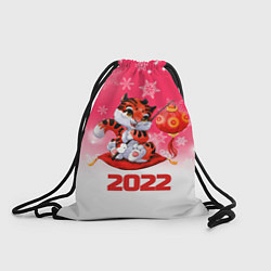 Рюкзак-мешок Китайский тигр 2022 Новый год, цвет: 3D-принт