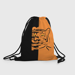Рюкзак-мешок Тигр - Tiger, цвет: 3D-принт