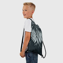 Рюкзак-мешок Серый - коллекция Лучи - Хуф и Ся, цвет: 3D-принт — фото 2