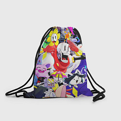 Рюкзак-мешок UNDERTALE ГЕРОИ ИГРЫ ПАТТЕРН, цвет: 3D-принт