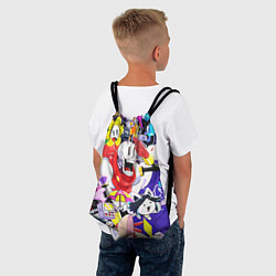 Рюкзак-мешок UNDERTALE ГЕРОИ ИГРЫ ПАТТЕРН, цвет: 3D-принт — фото 2