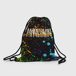 Рюкзак-мешок MANESKIN, ЦВЕТНЫЕ КРАСКИ, БРЫЗГИ, цвет: 3D-принт