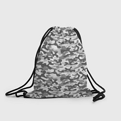 Рюкзак-мешок Серый Городской Камуфляж, цвет: 3D-принт