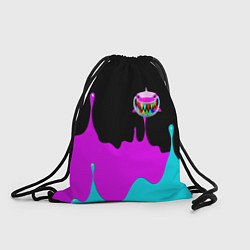 Рюкзак-мешок 6IX9INE Подтеки Красок, цвет: 3D-принт