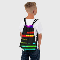 Рюкзак-мешок Color fashion glitch, цвет: 3D-принт — фото 2