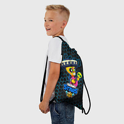 Рюкзак-мешок Поко Poco BRAWL STARS соты, цвет: 3D-принт — фото 2