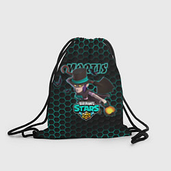 Рюкзак-мешок Мортис BRAWL STARS соты, цвет: 3D-принт