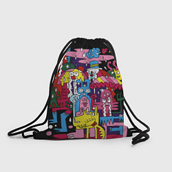 Рюкзак-мешок Разноцветные монстры, цвет: 3D-принт