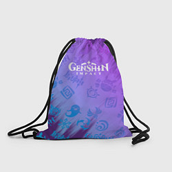 Рюкзак-мешок Стихии Геншин Импакт, цвет: 3D-принт
