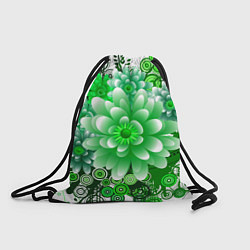 Рюкзак-мешок Яркая пышная летняя зелень, цвет: 3D-принт