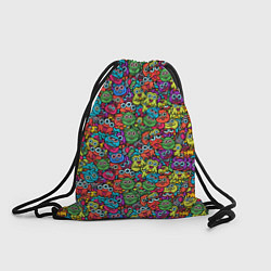 Рюкзак-мешок Забавные Монстрики, цвет: 3D-принт