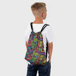 Рюкзак-мешок Забавные Монстрики, цвет: 3D-принт — фото 2