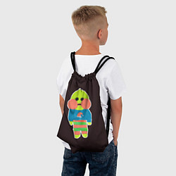 Рюкзак-мешок Лалафанфан рисованный, цвет: 3D-принт — фото 2