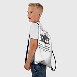 Рюкзак-мешок Форест Гамп цитата, цвет: 3D-принт — фото 2