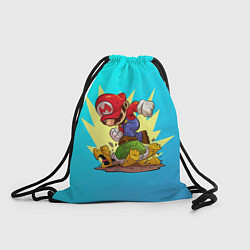 Рюкзак-мешок Марио за работой, цвет: 3D-принт