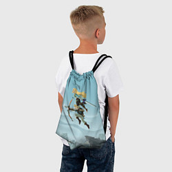 Рюкзак-мешок Зельда и Линк, цвет: 3D-принт — фото 2