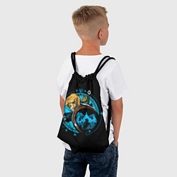 Рюкзак-мешок Линк с мечом и щитом, цвет: 3D-принт — фото 2