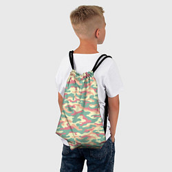 Рюкзак-мешок Камуфляж в пастельных цветах, цвет: 3D-принт — фото 2