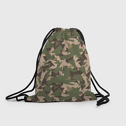 Рюкзак-мешок Камуфляж осколки, цвет: 3D-принт