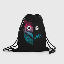 Рюкзак-мешок Ночная сова Градиент, цвет: 3D-принт