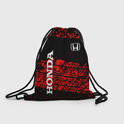 Рюкзак-мешок Honda Следы от шин, цвет: 3D-принт