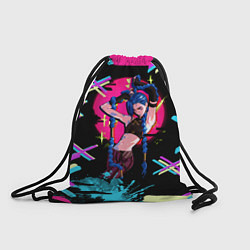 Рюкзак-мешок Аркейн Jinx Arcane, цвет: 3D-принт