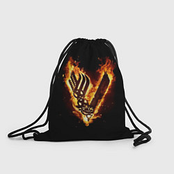 Рюкзак-мешок Викинги: Вальхалла, логотип, цвет: 3D-принт