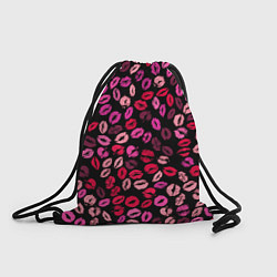 Рюкзак-мешок Покрытый поцелуями, цвет: 3D-принт