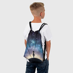 Рюкзак-мешок Маленький принц на фоне космоса, цвет: 3D-принт — фото 2